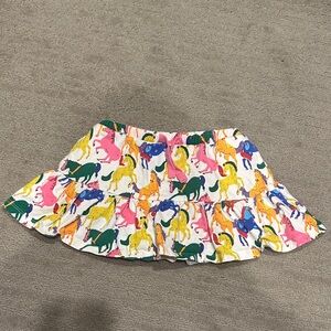 Boden Girls Horse Print Skirt